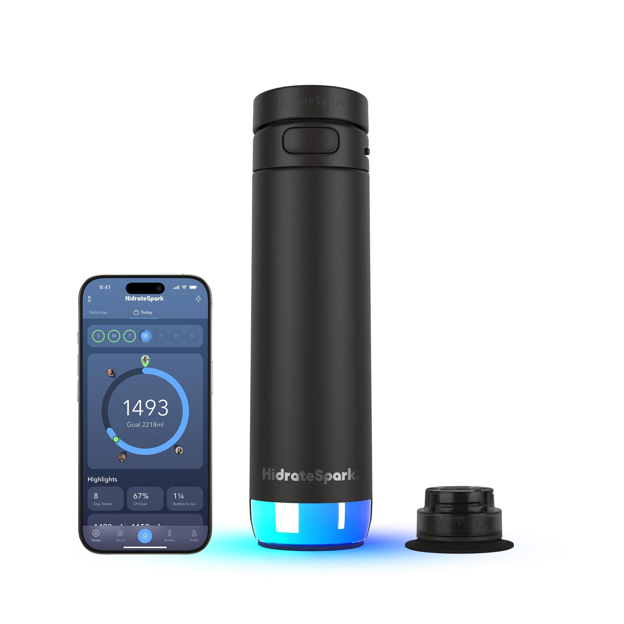 Hidrate Spark PRO 2 Botella de Hidratación Inteligente con Recordatorios