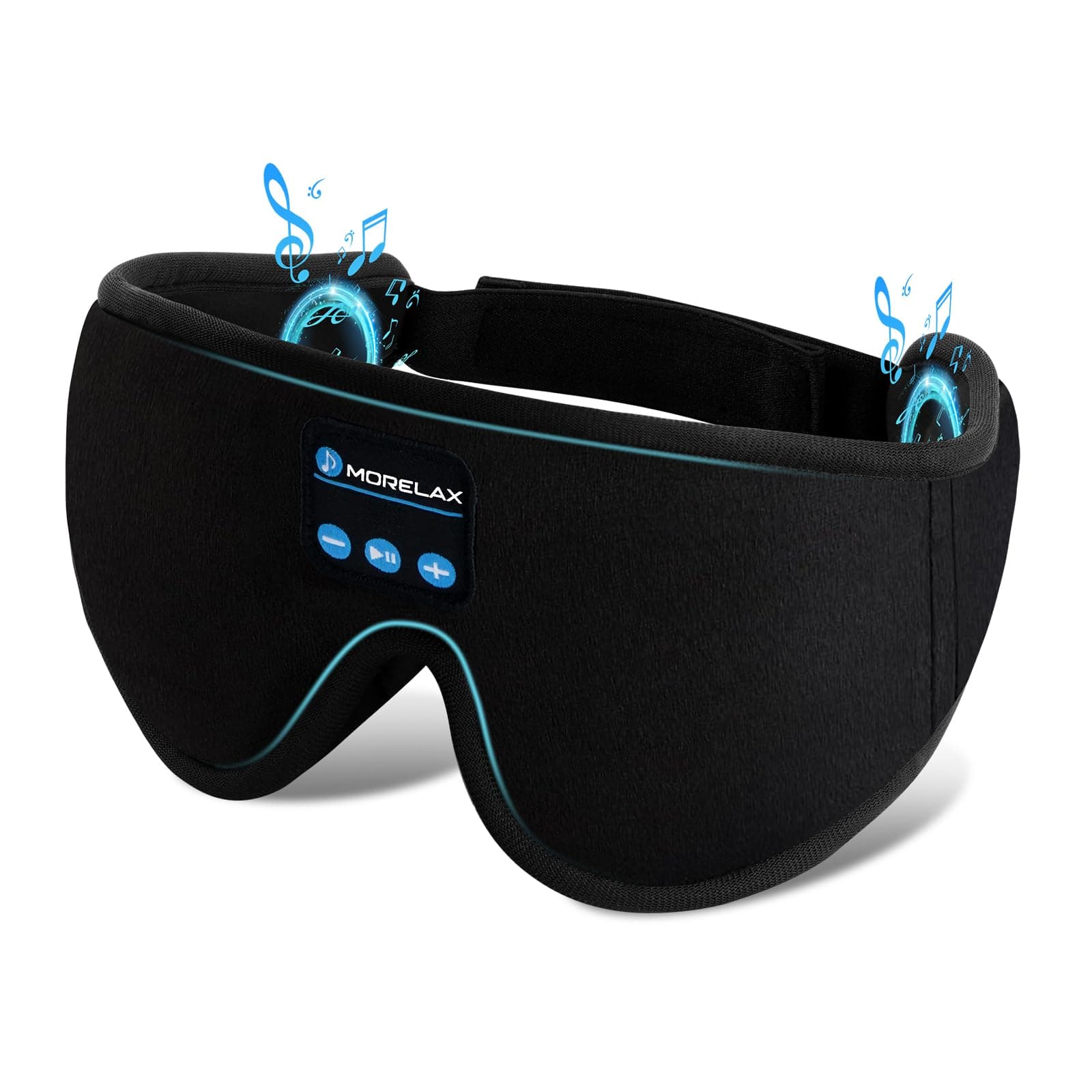 Antifaz para Dormir con Auriculares Bluetooth, Máscara 3D Inalámbrica