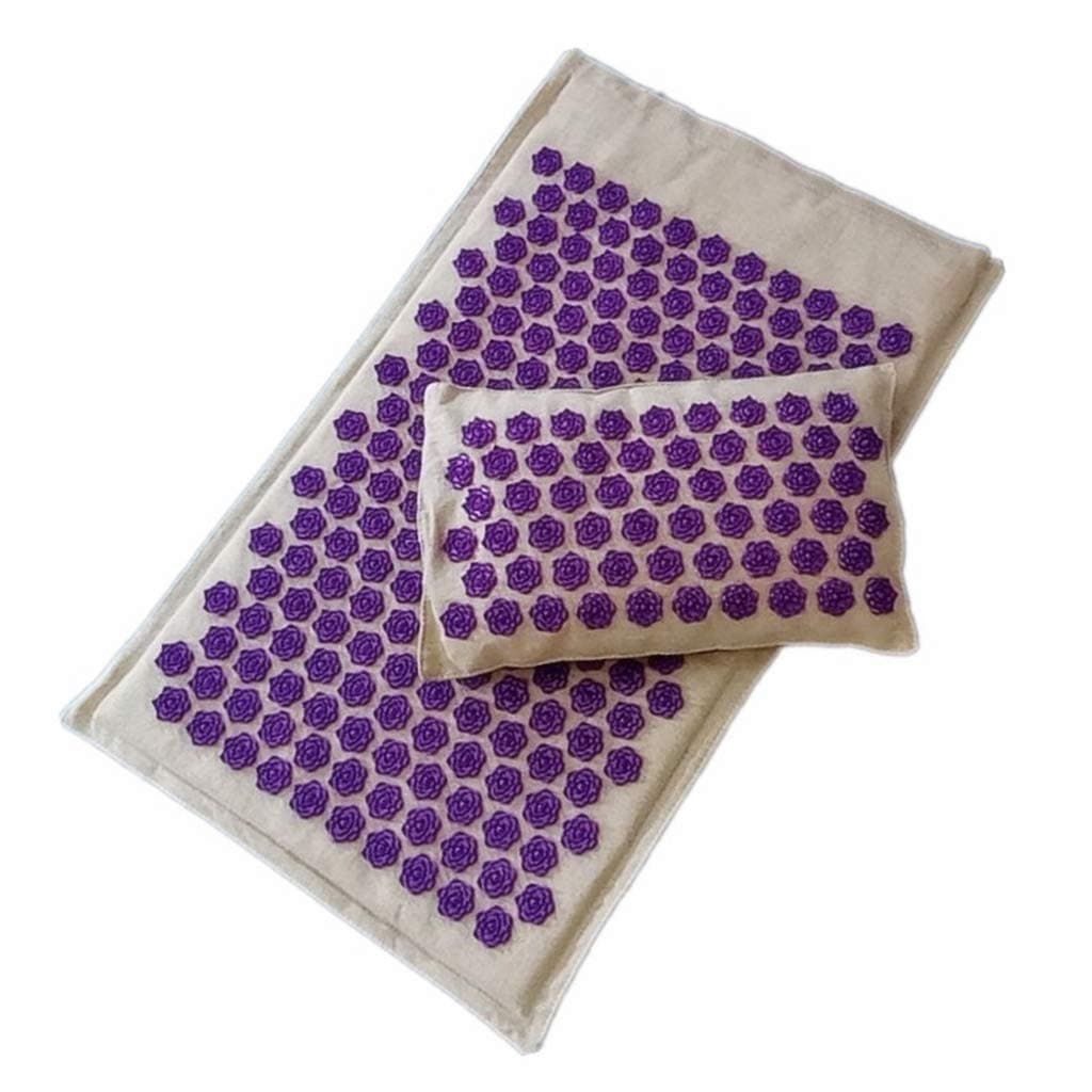 Esterilla Espalda Acupresión con Almohadas, Puntas Orgánicas