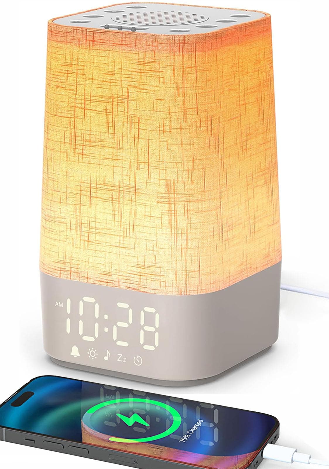 Despertador Luminoso Simulador de Amanecer, Lámpara de Noche Regulable