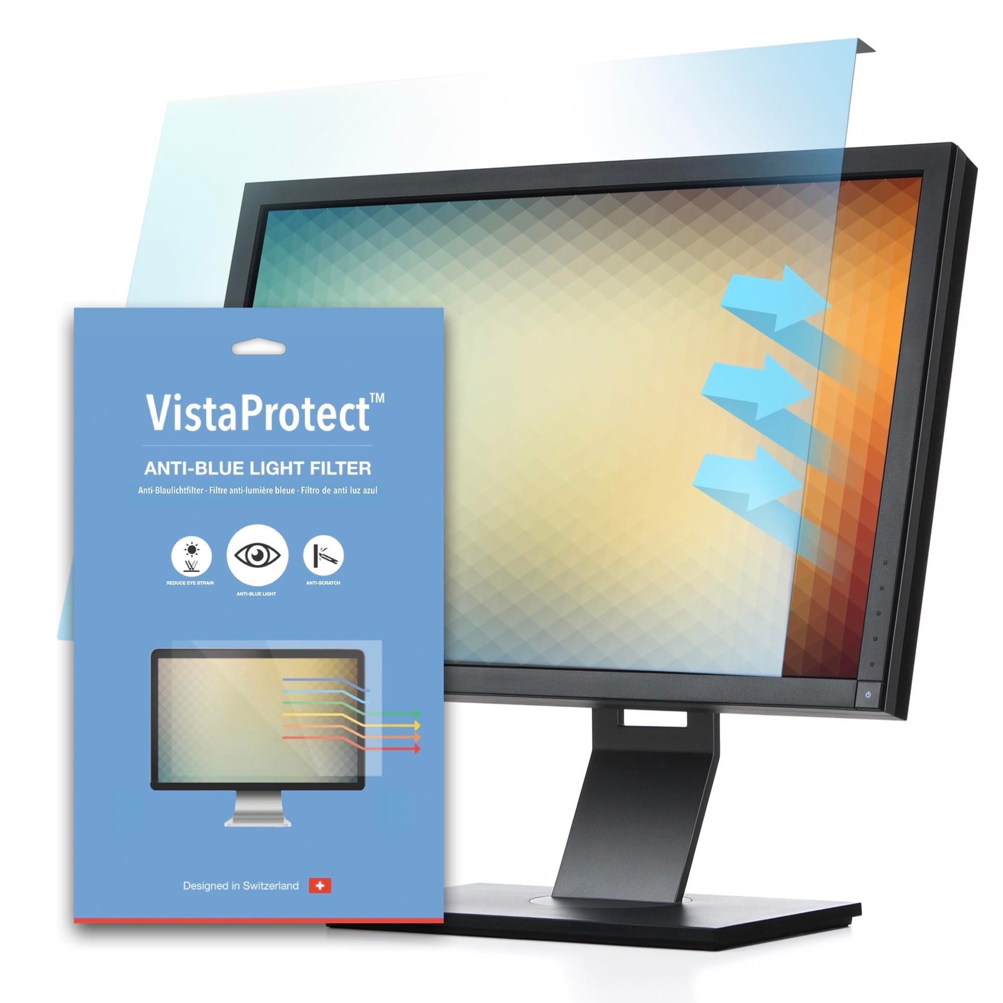 VistaProtect Filtro Anti Luz Azul y Protector Premium para Pantallas