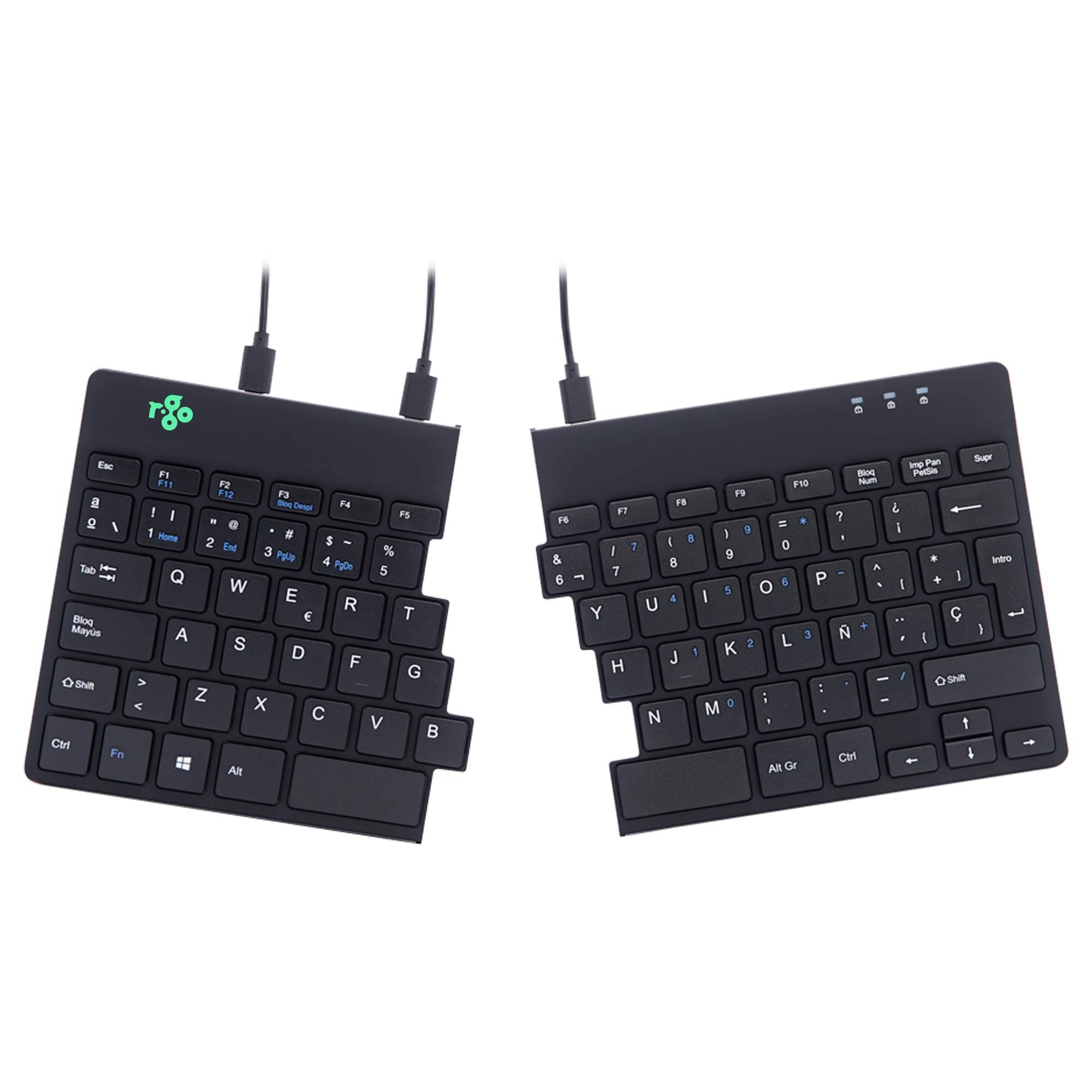 R-Go Split Teclado Ergonómico con Cable USB - Español QWERTY