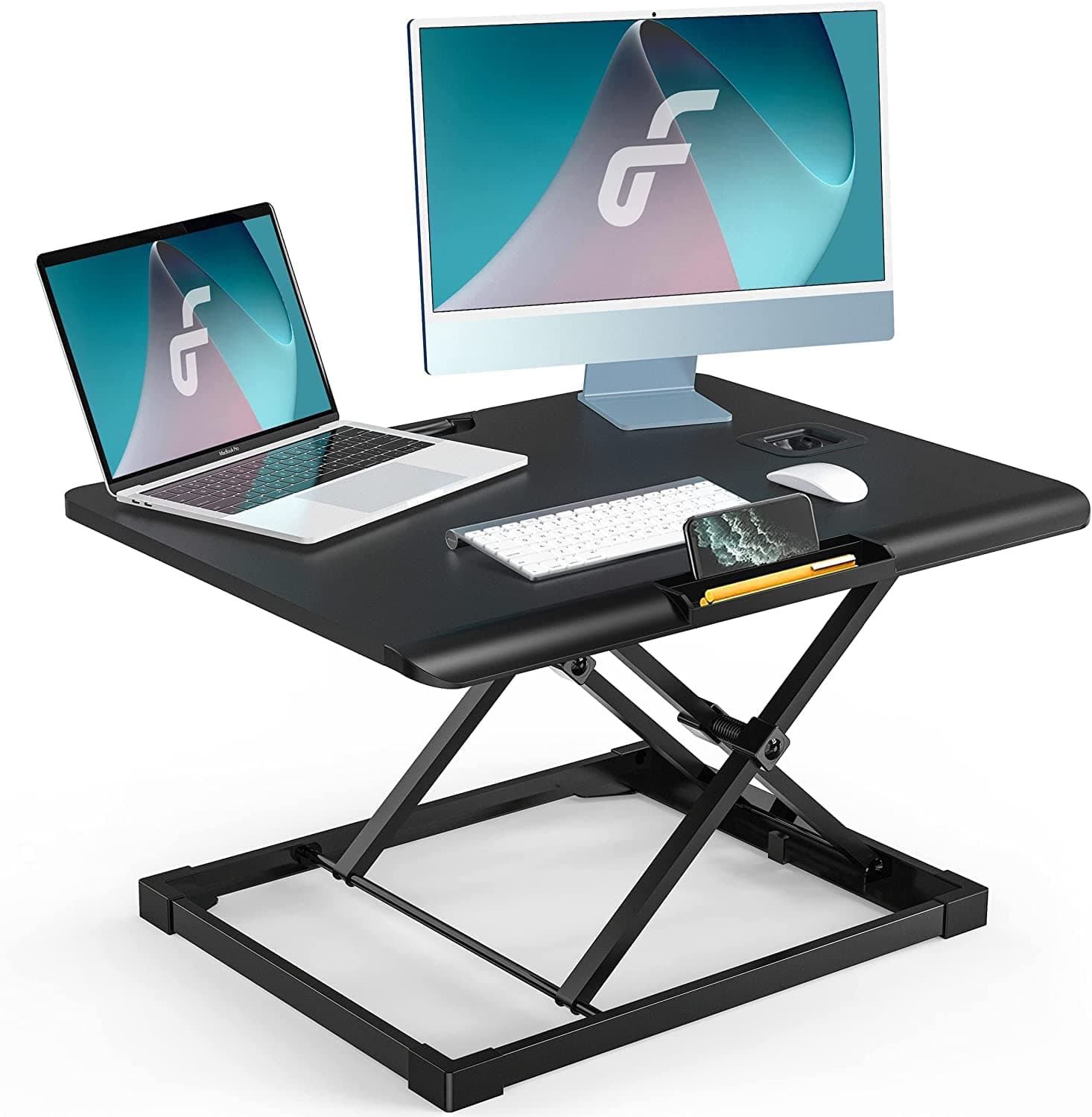 Fenge Standing Desk Converter 65cm Laptop Standing Desk