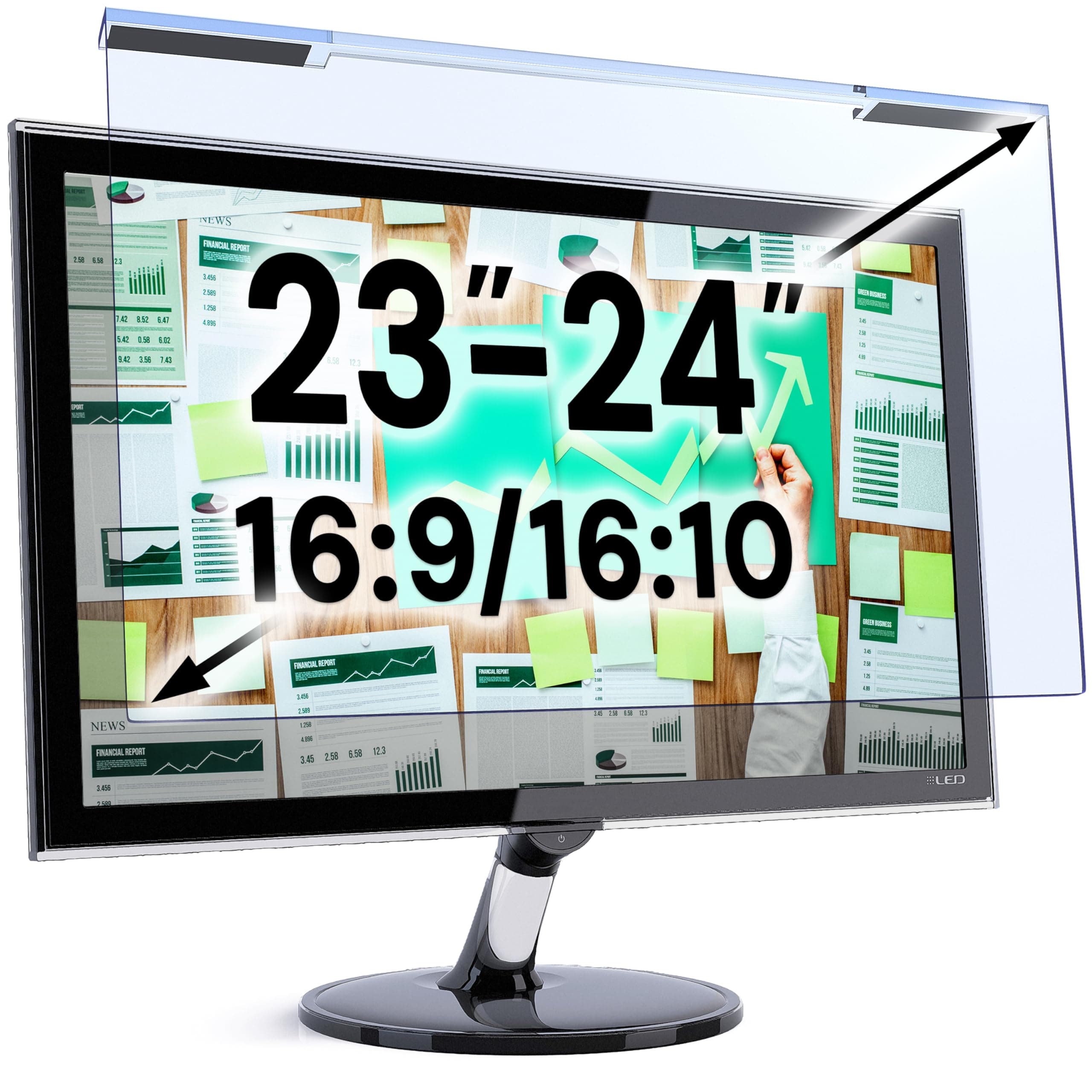 VINTEZ Panel Protector de Pantalla con Bloqueo de Luz Azul