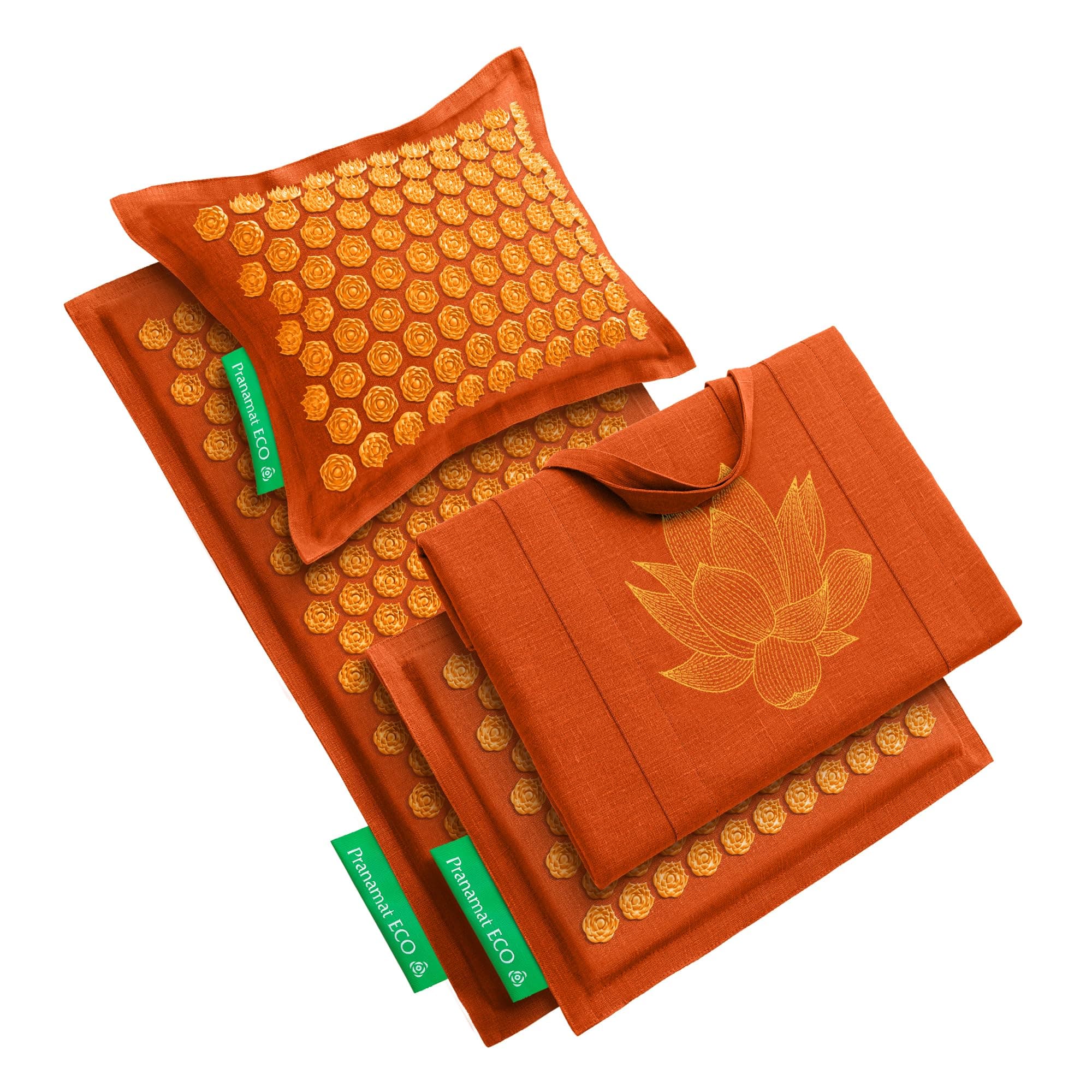 Pranamat Set de Esterillas Grande y Pequeña + Almohada y Bolsa